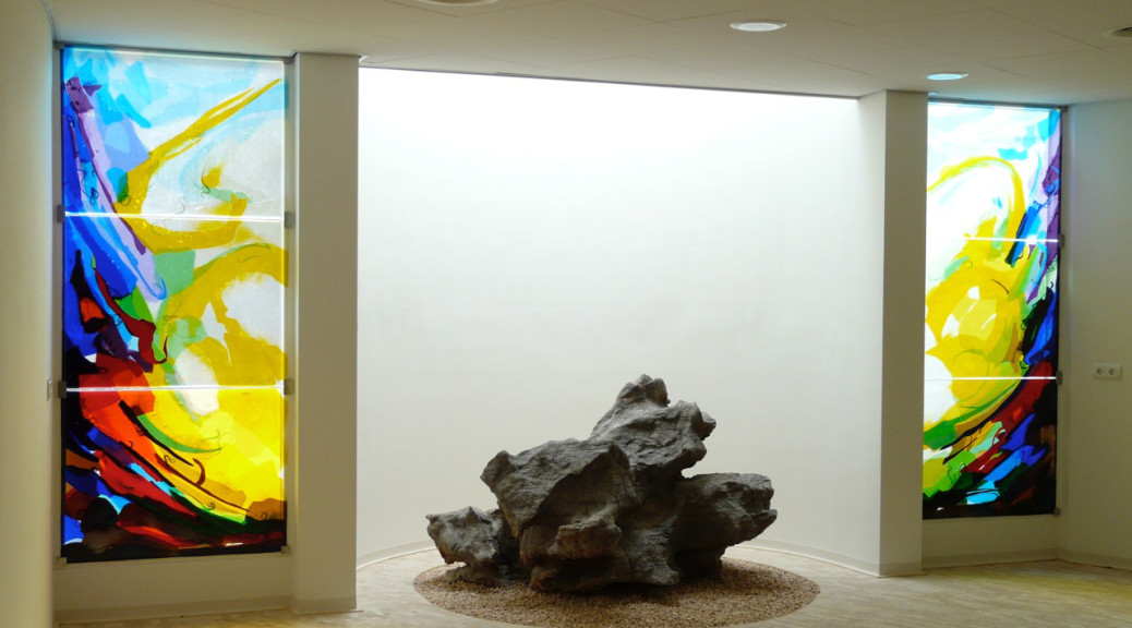 Stiltecentrum Rivierenland Ziekenhuis Tiel | Atelier Galerie Annemiek Punt Ootmarsum, Glaskunst en Schilderkunst
