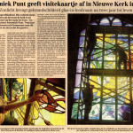 'Annemiek Punt geeft visitekaartje af in Nieuwe Kerk in Delft' | Atelier Galerie Annemiek Punt Ootmarsum Glas & Schilder Kunst