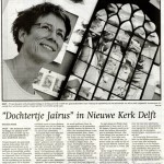 'Dochtertje Jaïrus in Nieuwe Kerk Delft' | Atelier Galerie Annemiek Punt Ootmarsum Glas & Schilder Kunst