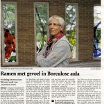 'Ramen met gevoel in Borculose aula' | Atelier Galerie Annemiek Punt Ootmarsum Glas & Schilder Kunst