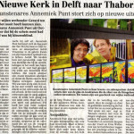 'Van Nieuwe Kerk in Delft naar Thaborkerk' | Atelier Galerie Annemiek Punt Ootmarsum Glas & Schilder Kunst