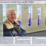 'Nieuwste kunstwerk Annemiek Punt op zijn plek in Kampen' | Atelier Galerie Annemiek Punt Ootmarsum Glas & Schilder Kunst