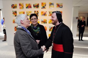 Ook de Aartsbisschop van de Syrisch Orthodoxe Kerk vereerde Annemiek met zijn bezoek. 