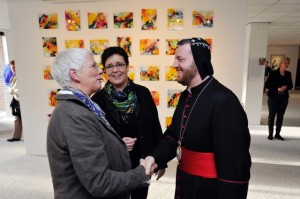 Ook de Aartsbisschop van de Syrisch Orthodoxe Kerk vereerde Annemiek met zijn bezoek.