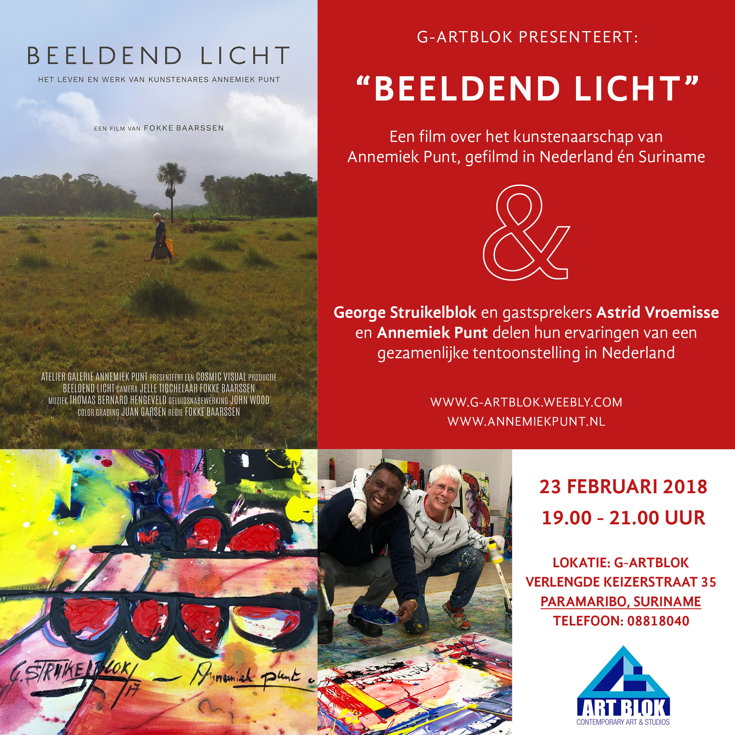 Uitnodiging Beeldend Licht Suriname