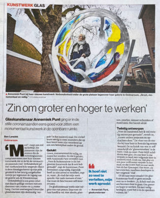 'Zin om groter en hoger te werken' | Atelier Galerie Annemiek Punt Ootmarsum, Glaskunst en Schilderkunst