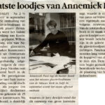 'De laatste loodjes van Annemiek Punt' - Glaskunst en schilderkunst van Annemiek Punt in Ootmarsum