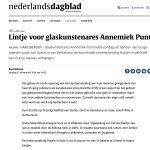 Lintje voor glaskunstenares Annemiek Punt - Glaskunst en schilderkunst van Annemiek Punt in Ootmarsum