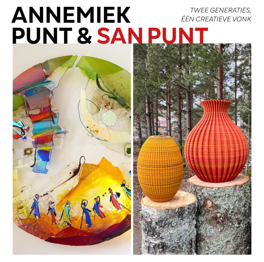 Kunst in Ootmarsum 2025b - Glaskunst en schilderkunst van Annemiek Punt