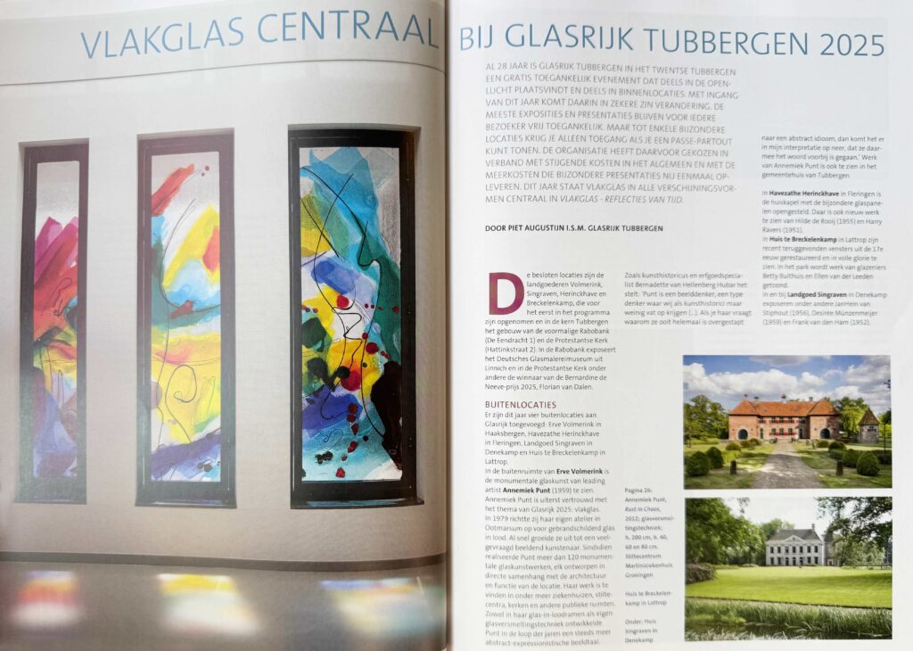 Glas Magazine 2025b - Glaskunst en schilderkunst van Annemiek Punt