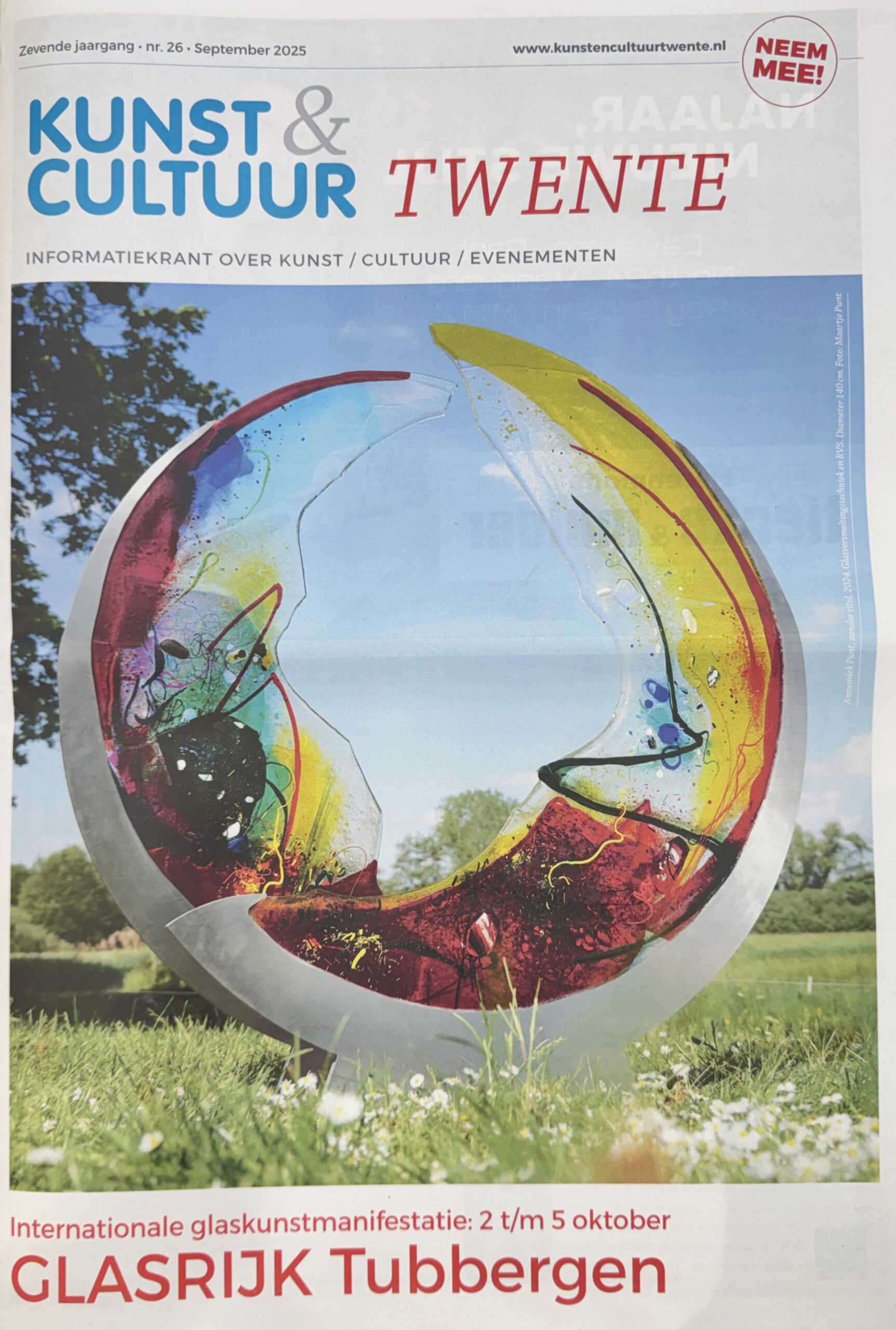 Kunst & Cultuur Twente 2025 - Glaskunst en schilderkunst van Annemiek Punt