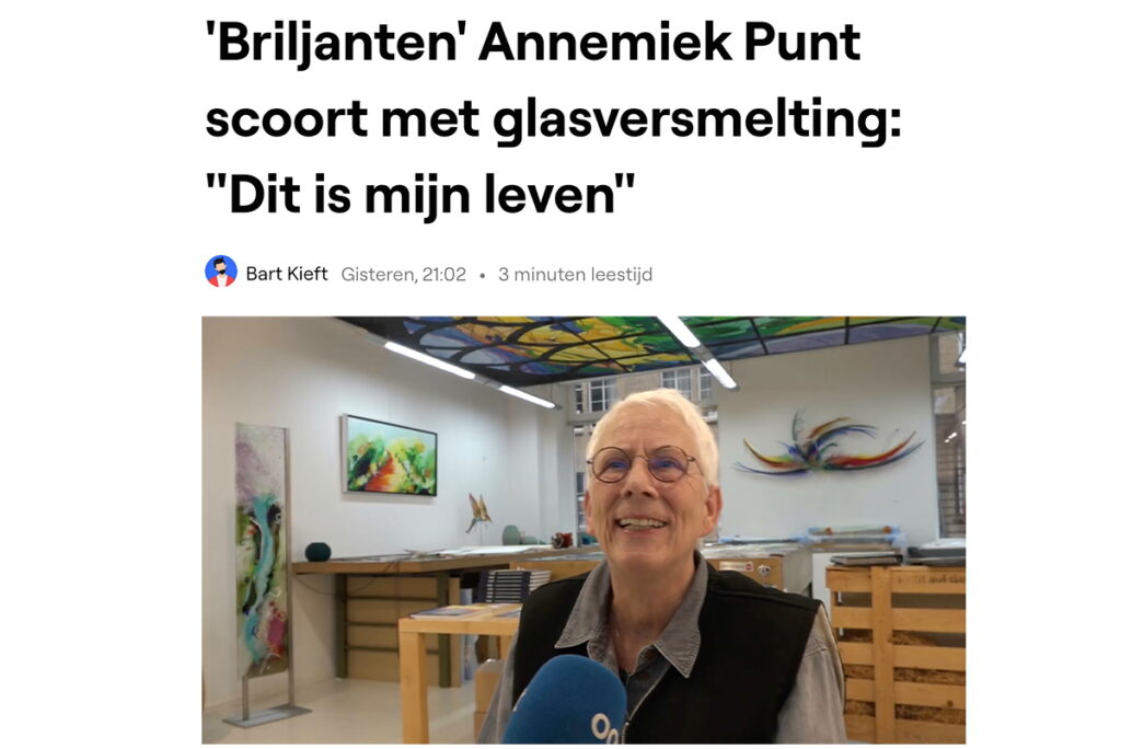 RTV Oost item - Glaskunst en schilderkunst van Annemiek Punt