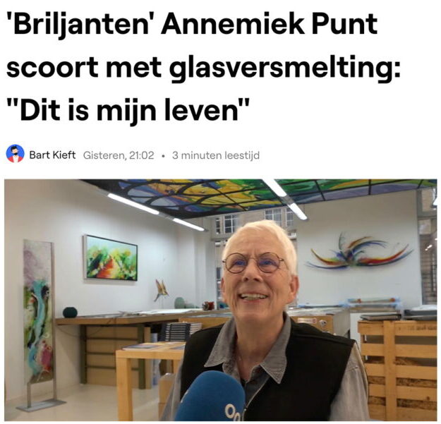 RTV Oost item - Glaskunst en schilderkunst van Annemiek Punt
