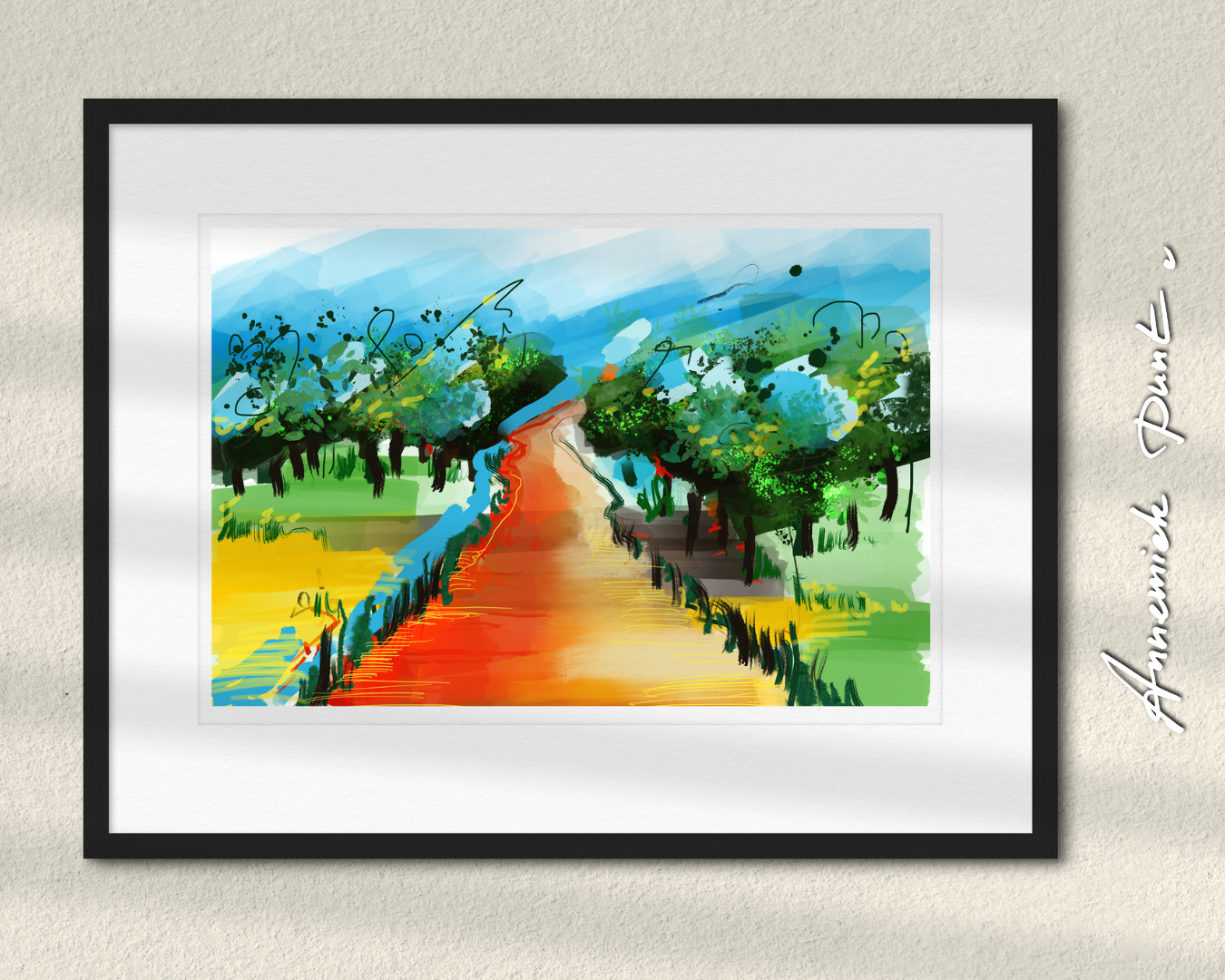 Grenzeloos - Giclée Schilderkunst van Annemiek Punt in Ootmarsum